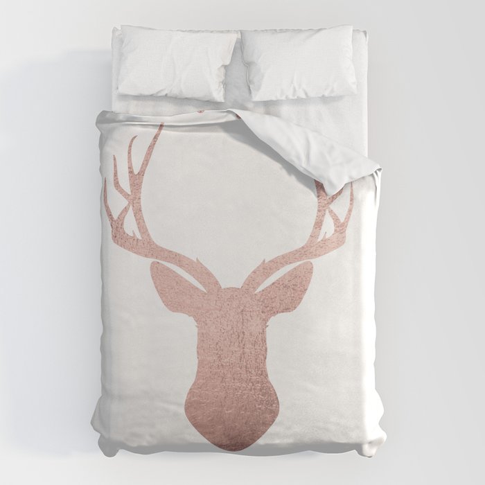 Reindeer - rose gold Duvet Cover Gallery Image 6