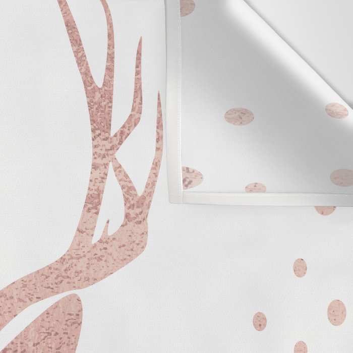 Reindeer - rose gold Wall Tapestry Gallery Image 3