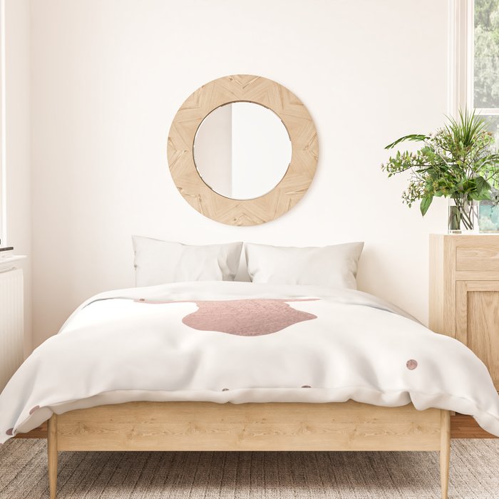 Reindeer - rose gold Duvet Cover Gallery Image 3