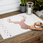 Reindeer - rose gold Outdoor Rug Gallery Image 2