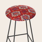 Tekke Torba Antique Turkmen Tribal Rug Print Stool Gallery Image 2