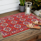 Tekke Torba Antique Turkmen Tribal Rug Print Outdoor Rug Gallery Image 2