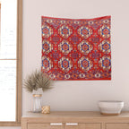 Tekke Torba Antique Turkmen Tribal Rug Print Wall Tapestry Gallery Image 2