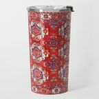 Tekke Torba Antique Turkmen Tribal Rug Print Travel Mug Gallery Image 2
