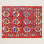 Tekke Torba Antique Turkmen Tribal Rug Print Jigsaw Puzzle Gallery Image 1