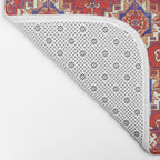 Tekke Torba Antique Turkmen Tribal Rug Print Bath Mat Gallery Image 2
