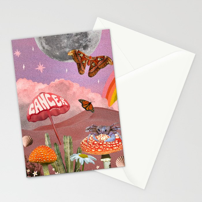 Cancer Zodiac Collage Stationery Card Gallery Image 2