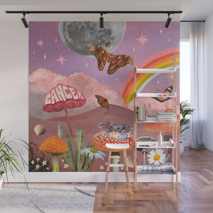 Cancer Zodiac Collage Wall Mural Gallery Image 1