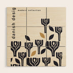 Danish Design Modern Collection Art Wood Wall Art Gallery Image 1