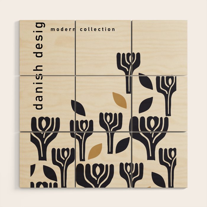 Danish Design Modern Collection Art Wood Wall Art Gallery Image 1