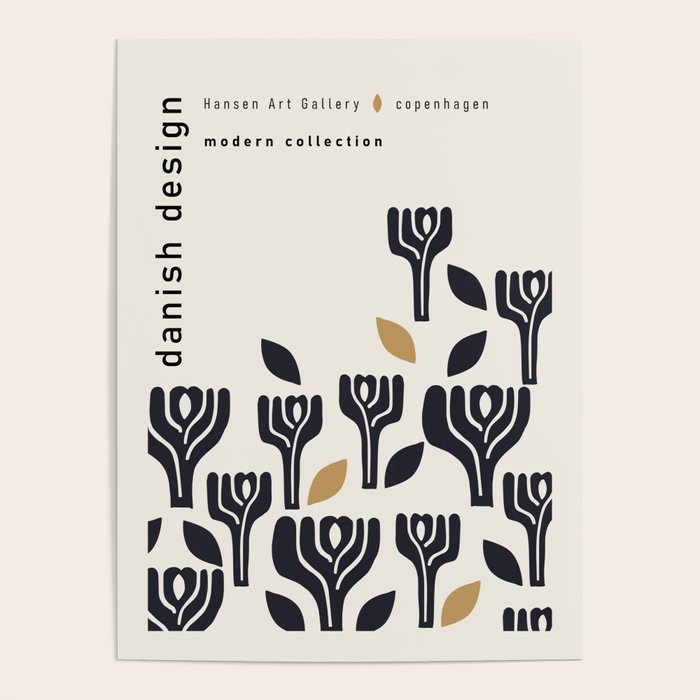 Danish Design Modern Collection Art Poster Gallery Image 4