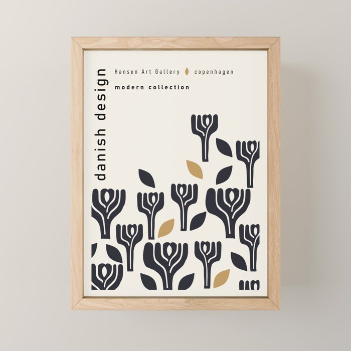 Danish Design Modern Collection Art Mini Art Print Gallery Image 1