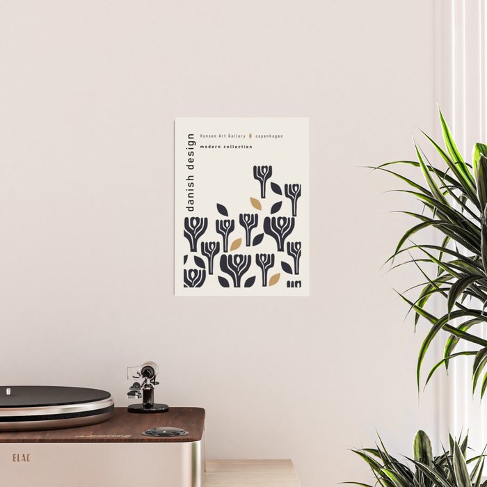 Danish Design Modern Collection Art Poster Gallery Image 2