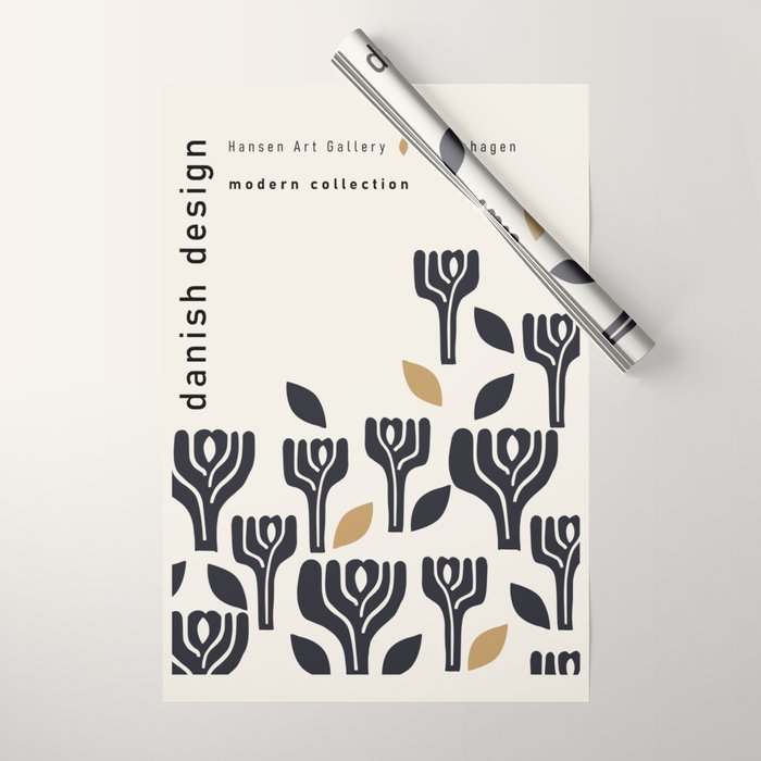 Danish Design Modern Collection Art Wrapping Paper Gallery Image 1