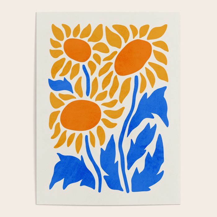 FOLIAGE 002: Sunflower | Flower Market Poster
