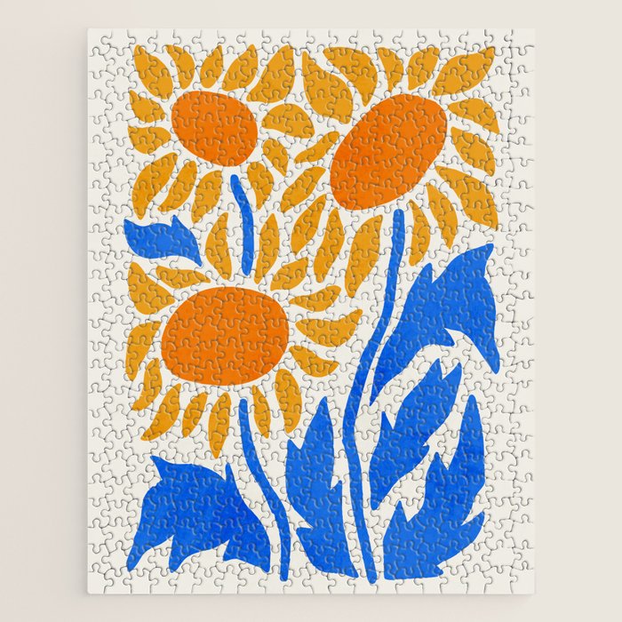 FOLIAGE 002: Sunflower | Flower Market Jigsaw Puzzle Gallery Image 1