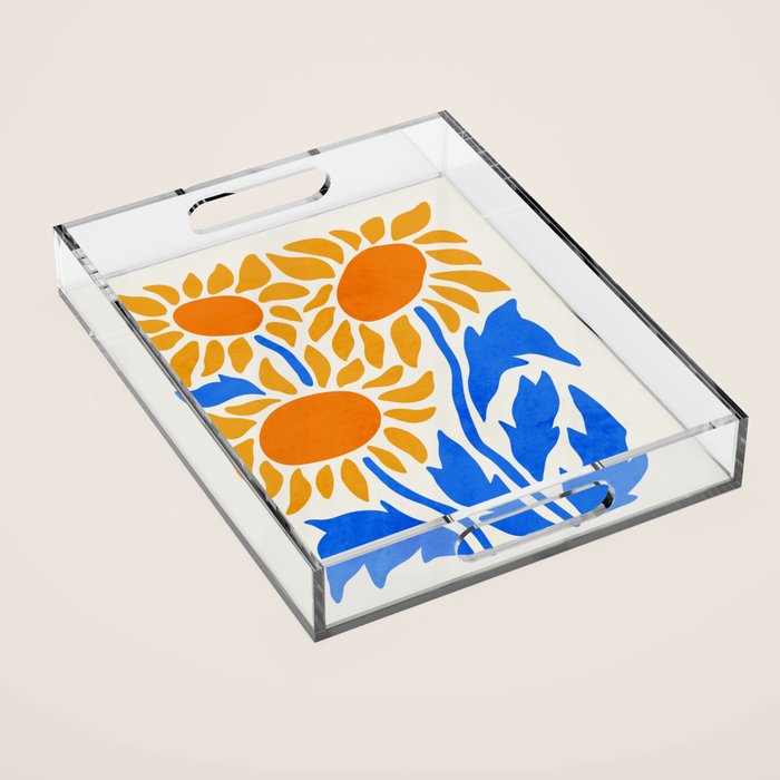 FOLIAGE 002: Sunflower | Flower Market Acrylic Tray Gallery Image 1