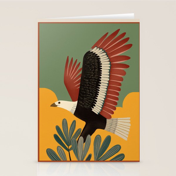 Bald Eagle in Flight Stationery Card Gallery Image 2