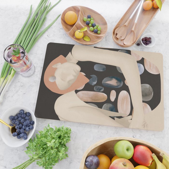 Abstract Art Female Figure 31 Cutting Board Gallery Image 2