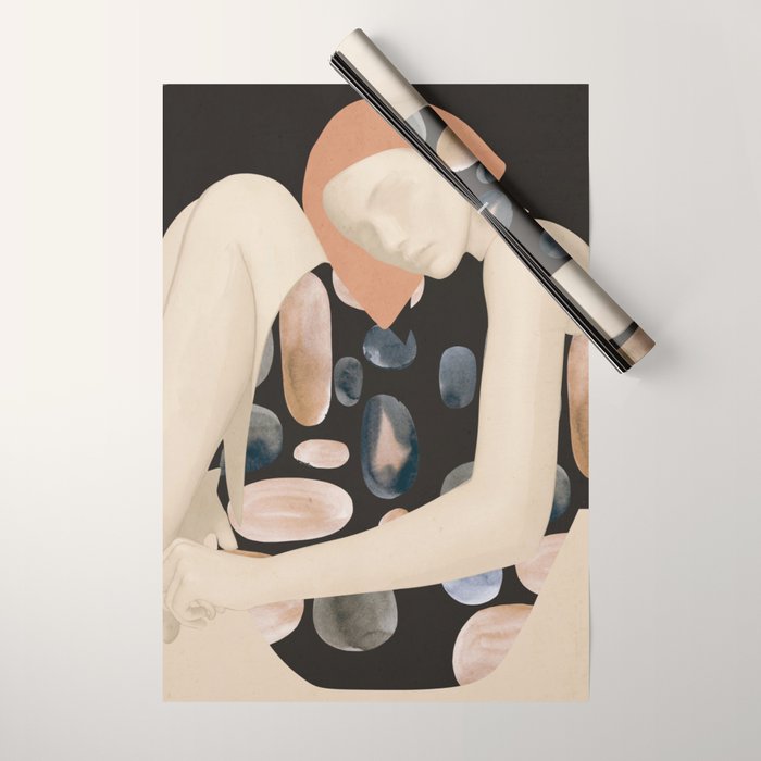 Abstract Art Female Figure 31 Wrapping Paper Gallery Image 1