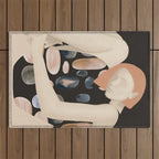 Abstract Art Female Figure 31 Outdoor Rug Gallery Image 1