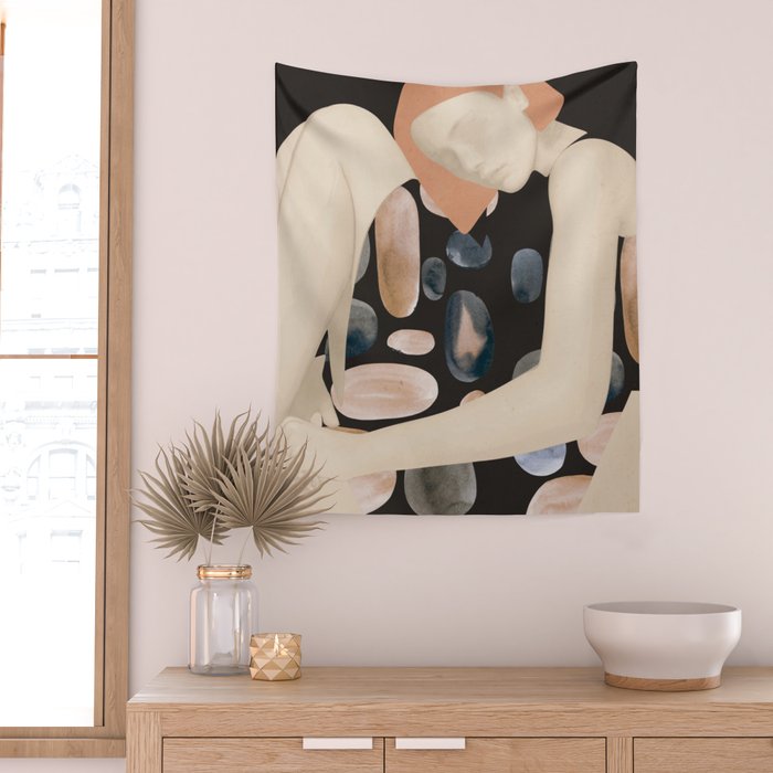 Abstract Art Female Figure 31 Wall Tapestry Gallery Image 2