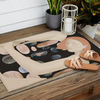 Abstract Art Female Figure 31 Outdoor Rug Gallery Image 2