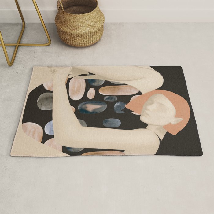 Abstract Art Female Figure 31 Rug Gallery Image 1