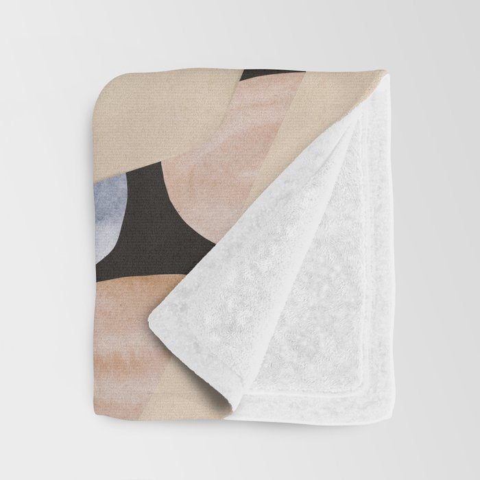 Abstract Art Female Figure 31 Throw Blanket Gallery Image 3