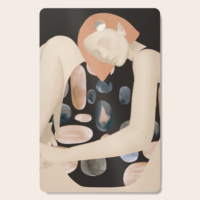 Abstract Art Female Figure 31 Cutting Board Gallery Image 1