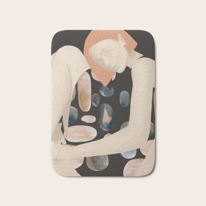 Abstract Art Female Figure 31 Bath Mat Gallery Image 1