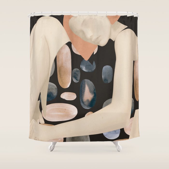 Abstract Art Female Figure 31 Shower Curtain Gallery Image 1