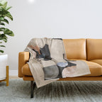 Abstract Art Female Figure 31 Throw Blanket Gallery Image 1