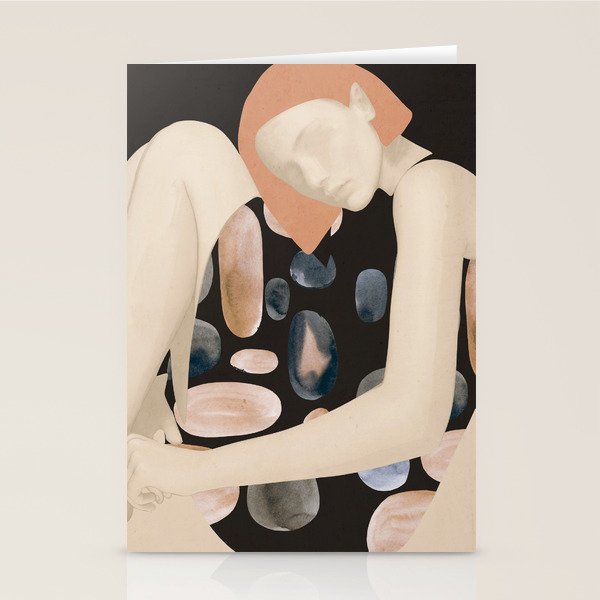 Abstract Art Female Figure 31 Stationery Card Gallery Image 1