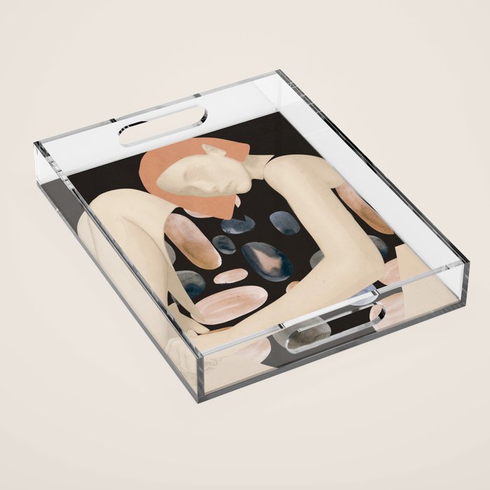 Abstract Art Female Figure 31 Acrylic Tray Gallery Image 1