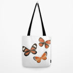 Orange Butterflies Tote Bag Gallery Image 2
