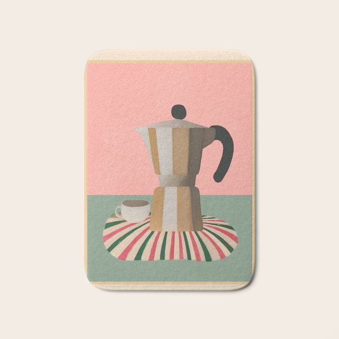 Moka Pot Still Life Bath Mat Gallery Image 1