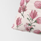 Pink Magnolia Blossoms Pillow Sham Gallery Image 4