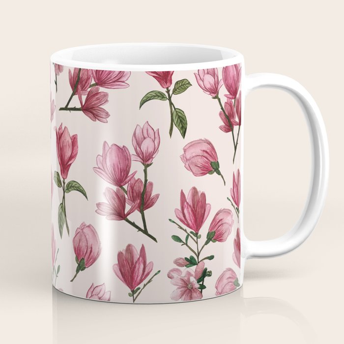 Pink Magnolia Blossoms Coffee Mug Gallery Image 1