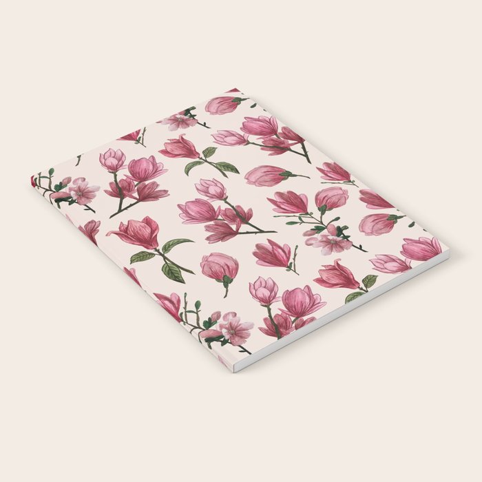 Pink Magnolia Blossoms Notebook Gallery Image 2