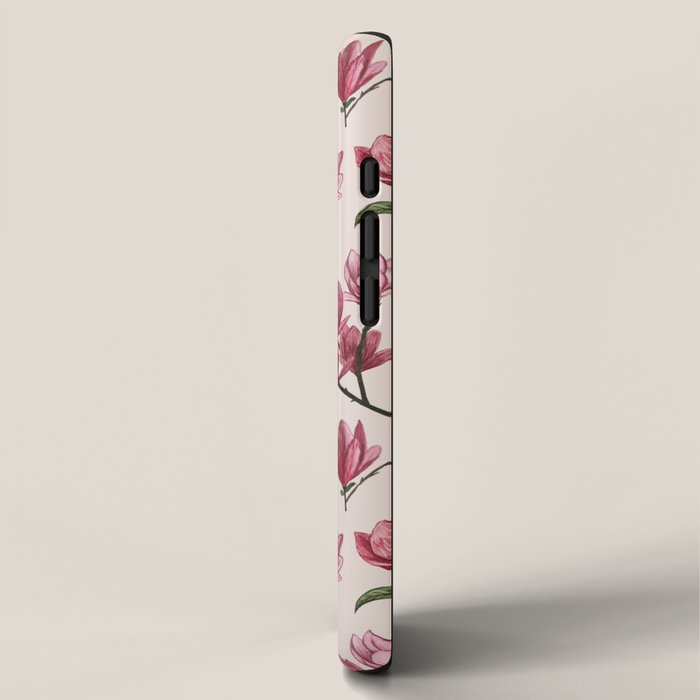 Pink Magnolia Blossoms iPhone Case Gallery Image 2