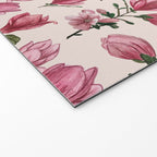 Pink Magnolia Blossoms Welcome Mat Gallery Image 2
