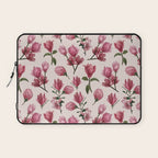 Pink Magnolia Blossoms Laptop Sleeve Gallery Image 1