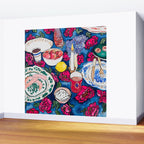 Friendsgiving Floral Tablescape Painting Wall Mural Gallery Image 2