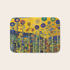 Colorful Flower Garden After Klimt Bath Mat Gallery Image 1