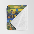 Colorful Flower Garden After Klimt Throw Blanket Gallery Image 3