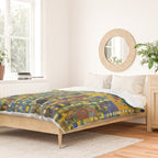 Colorful Flower Garden After Klimt Duvet Cover Gallery Image 2