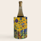 Colorful Flower Garden After Klimt Wine Chiller Gallery Image 3