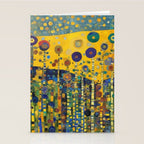 Colorful Flower Garden After Klimt Stationery Card Gallery Image 2