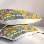 Colorful Flower Garden After Klimt Pillow Sham Gallery Image 3